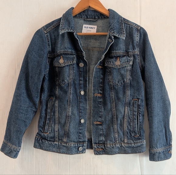 OLD NAVY Kids Boys Blue Denim Jacket Size 10/12 - Picture 2 of 9